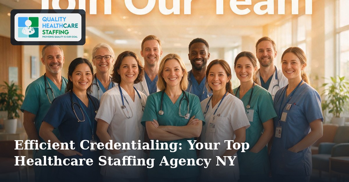 Efficient Credentialing: Your Top Healthcare Staffing Agency NY